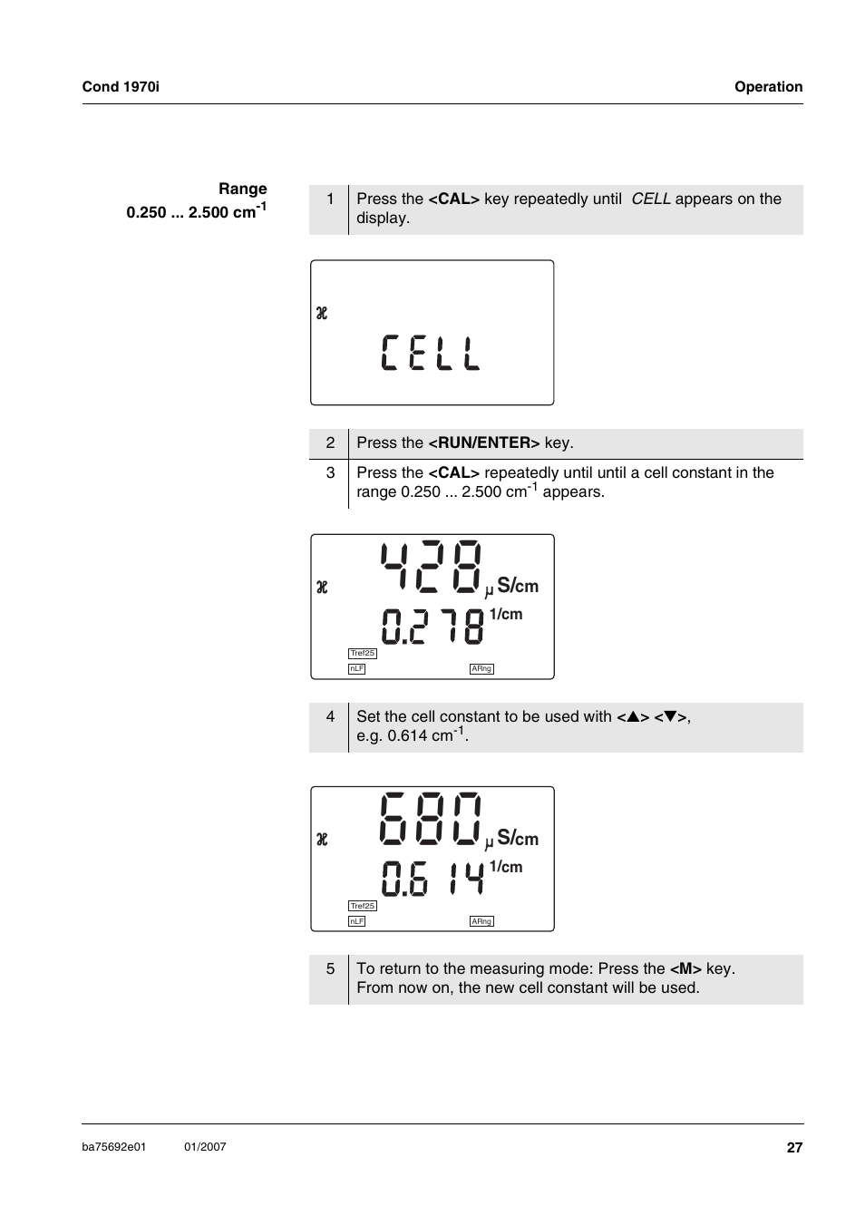 C t 1 1, E l l c | Xylem Cond 1970i User Manual | Page 27 / 67