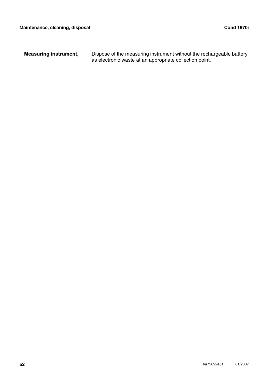 Xylem Cond 1970i User Manual | Page 52 / 67