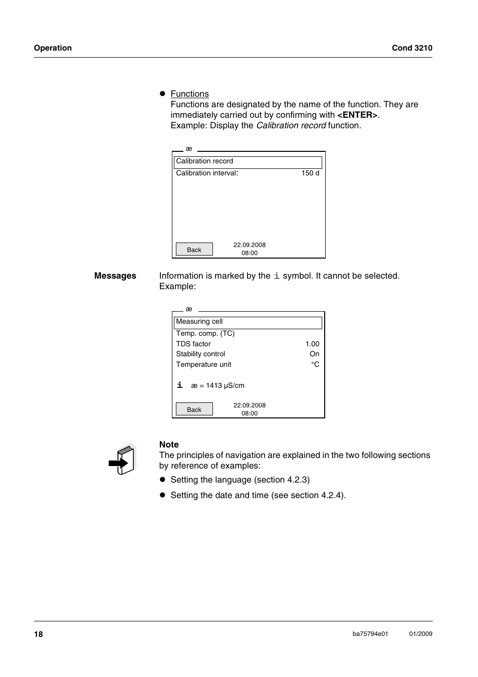 Xylem COND3210 HANDHELD CONDUCTIVITY METERS User Manual | Page 18 / 56