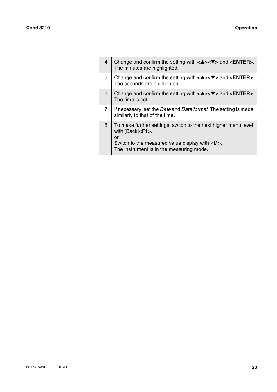 Xylem COND3210 HANDHELD CONDUCTIVITY METERS User Manual | Page 23 / 56