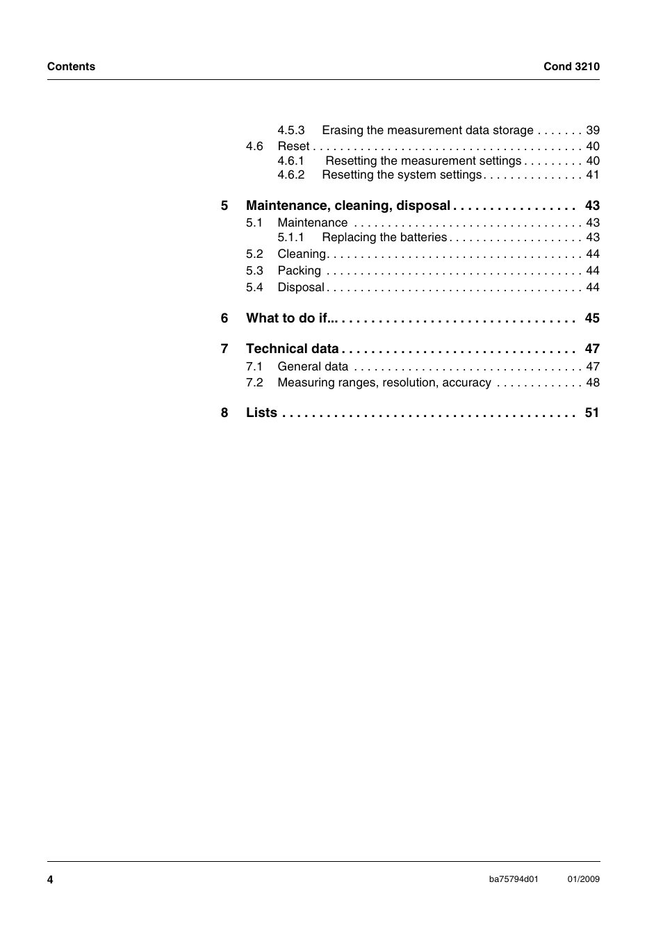 Xylem COND3210 HANDHELD CONDUCTIVITY METERS User Manual | Page 4 / 56