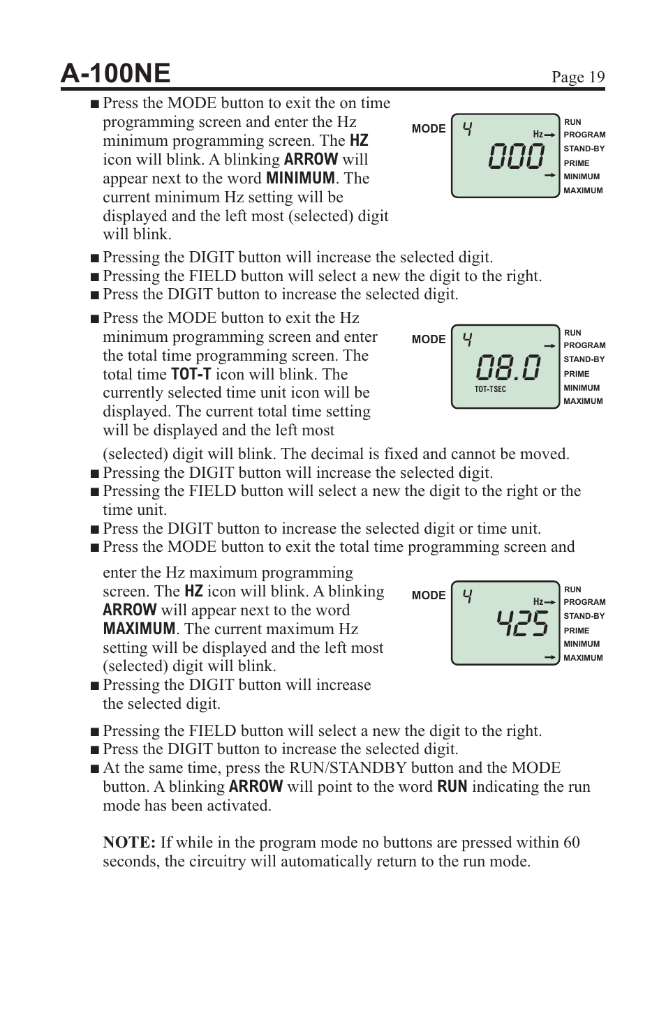 A-100ne | Xylem A-100NE CHEMICAL PUMPS User Manual | Page 19 / 28