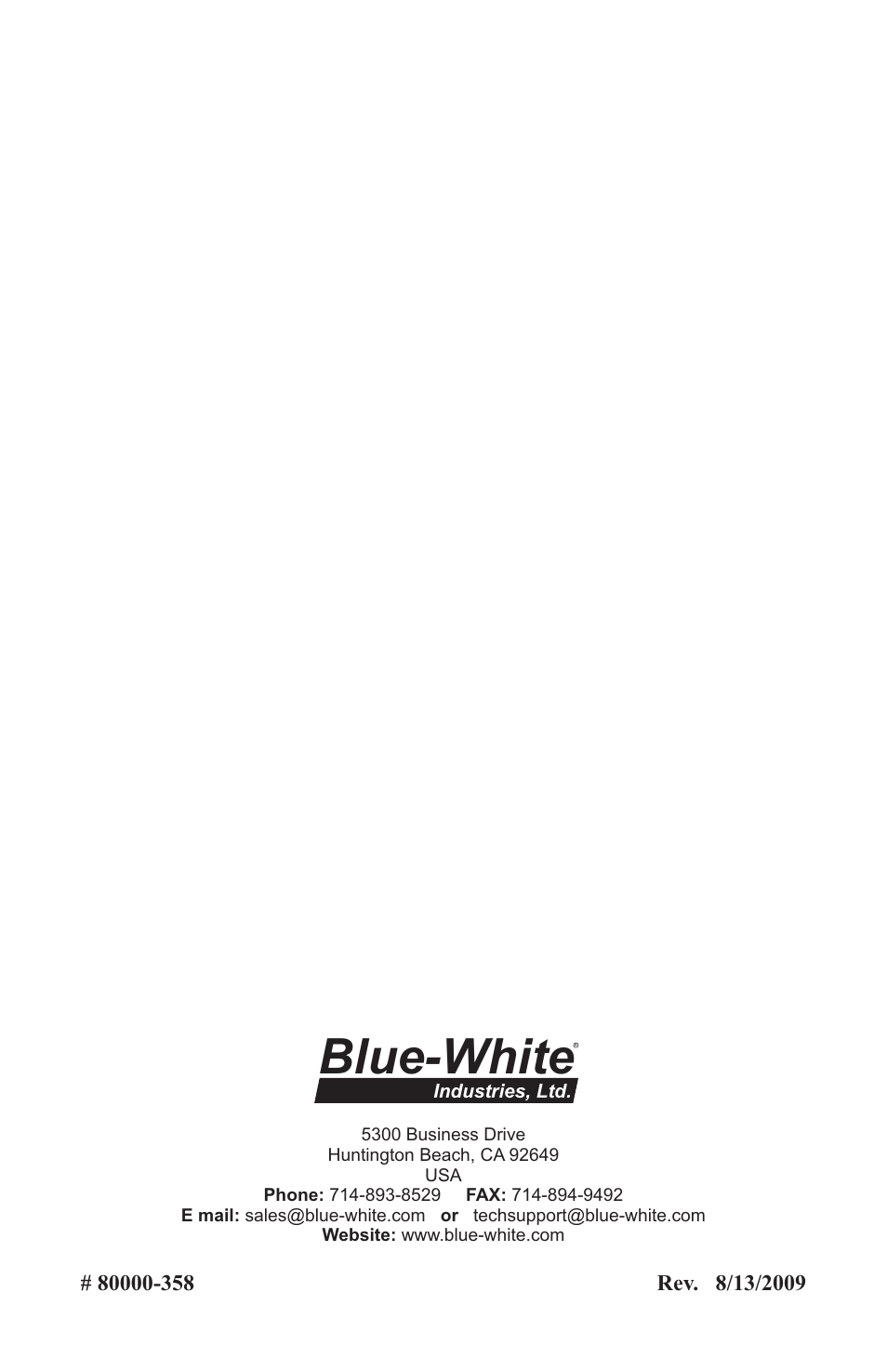 Blue-white | Xylem A-100NE CHEMICAL PUMPS User Manual | Page 28 / 28