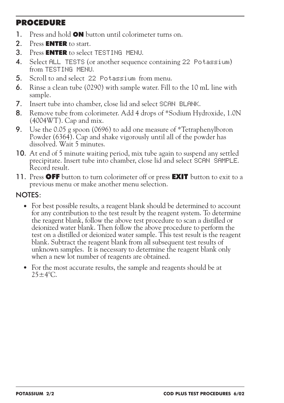 LaMotte COD Plus Colorimeter 1922-EX2 User Manual | Page 111 / 133