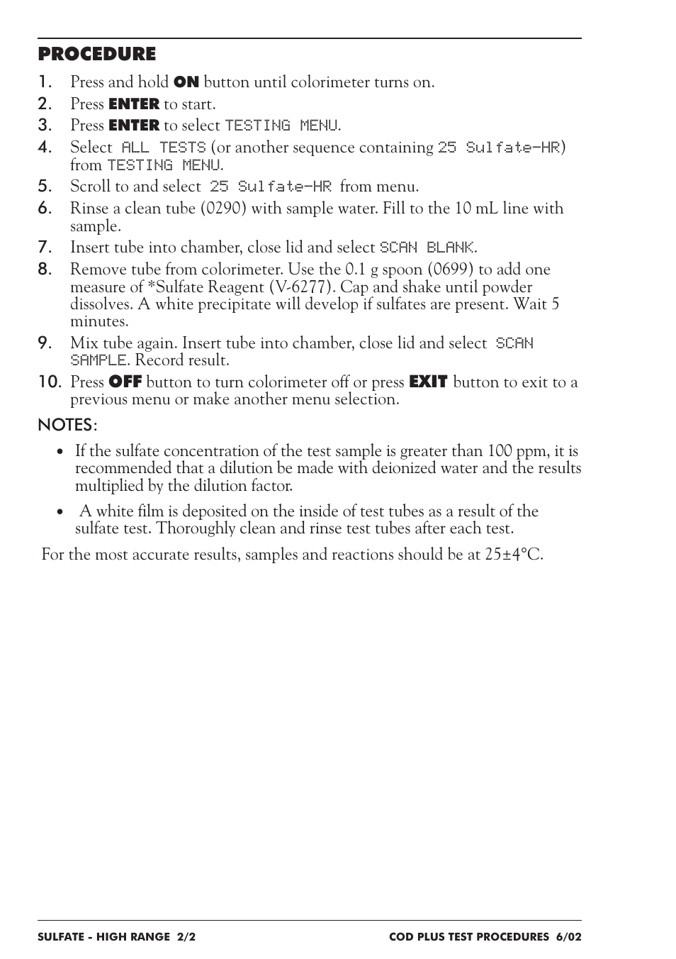 LaMotte COD Plus Colorimeter 1922-EX2 User Manual | Page 119 / 133