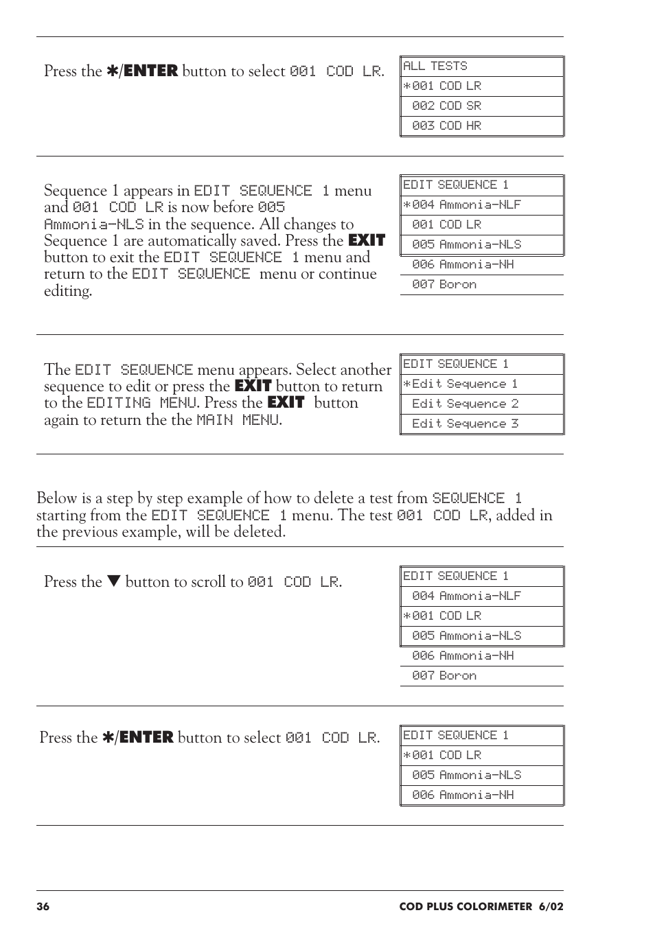 LaMotte COD Plus Colorimeter 1922-EX2 User Manual | Page 36 / 133