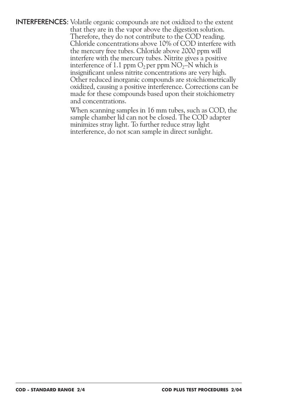 Per ppm no | LaMotte COD Plus Colorimeter 1922-EX2 User Manual | Page 61 / 133