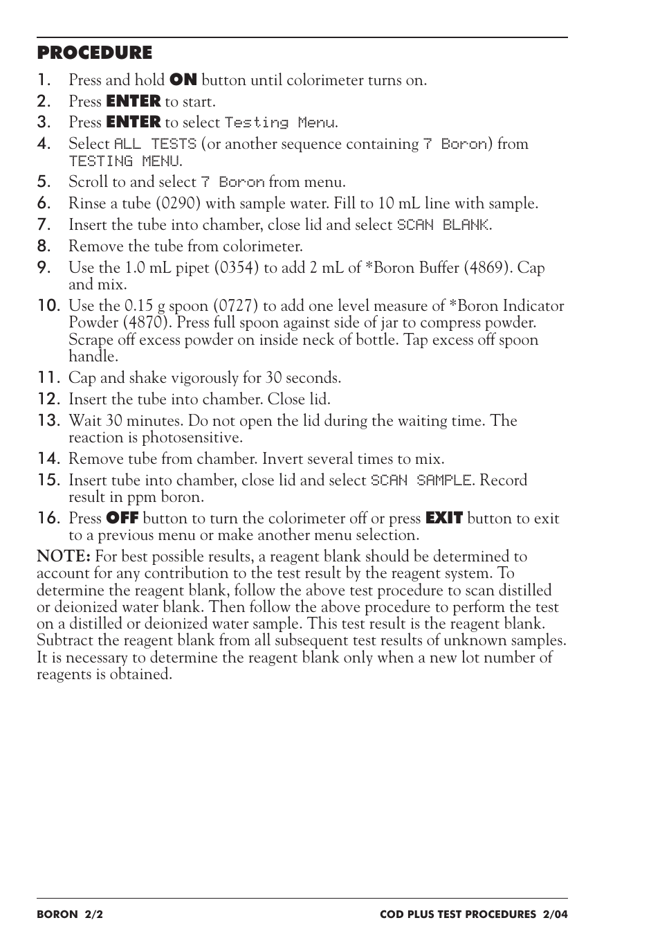 LaMotte COD Plus Colorimeter 1922-EX2 User Manual | Page 75 / 133