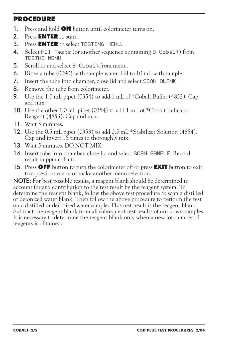 LaMotte COD Plus Colorimeter 1922-EX2 User Manual | Page 77 / 133