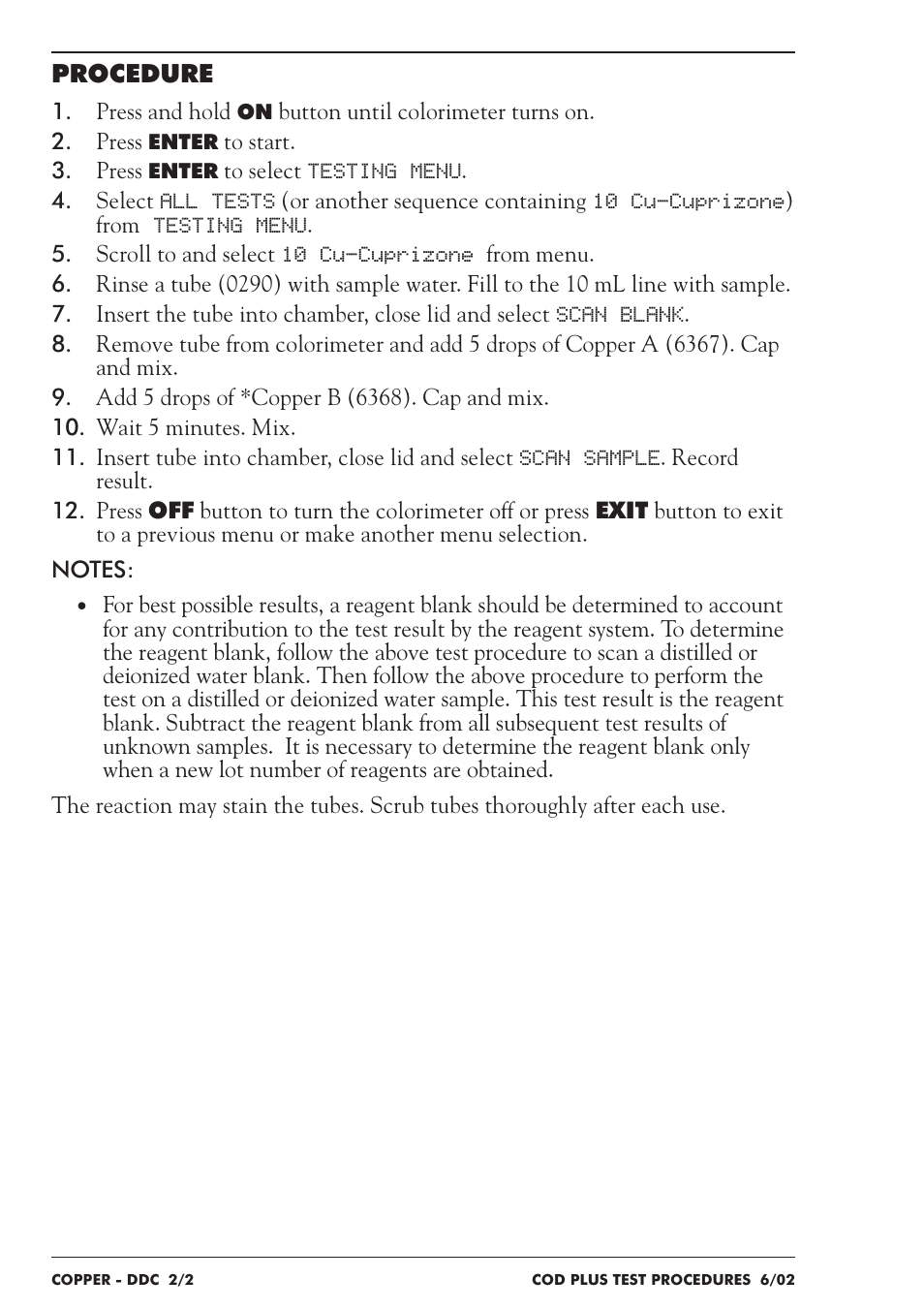 LaMotte COD Plus Colorimeter 1922-EX2 User Manual | Page 81 / 133