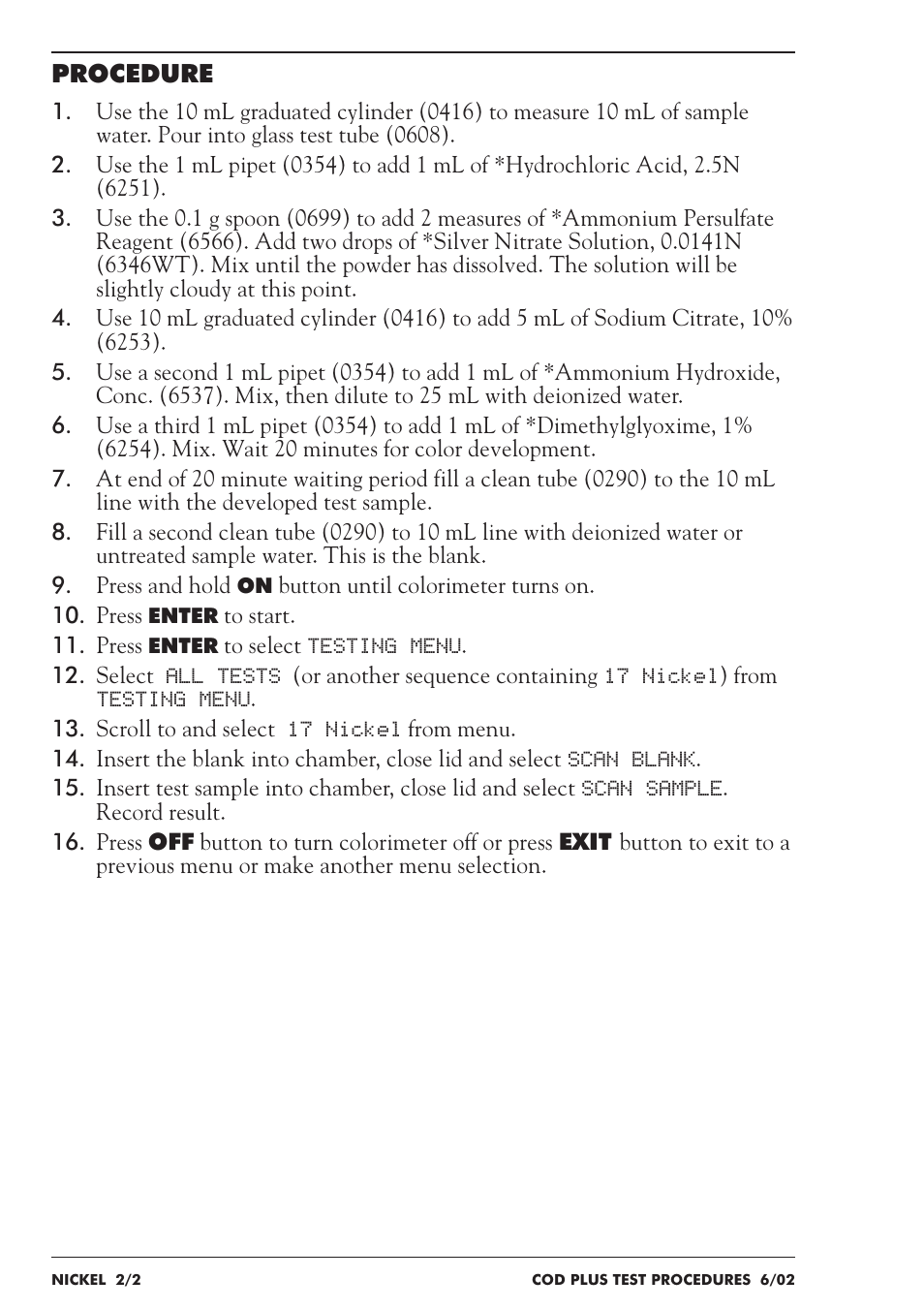 LaMotte COD Plus Colorimeter 1922-EX2 User Manual | Page 99 / 133