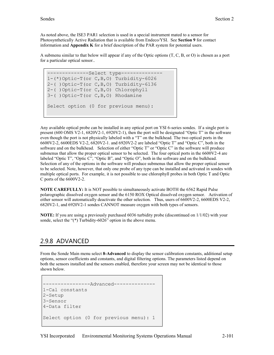 8 advanced | Xylem 6-Series Multiparameter User Manual | Page 107 / 377