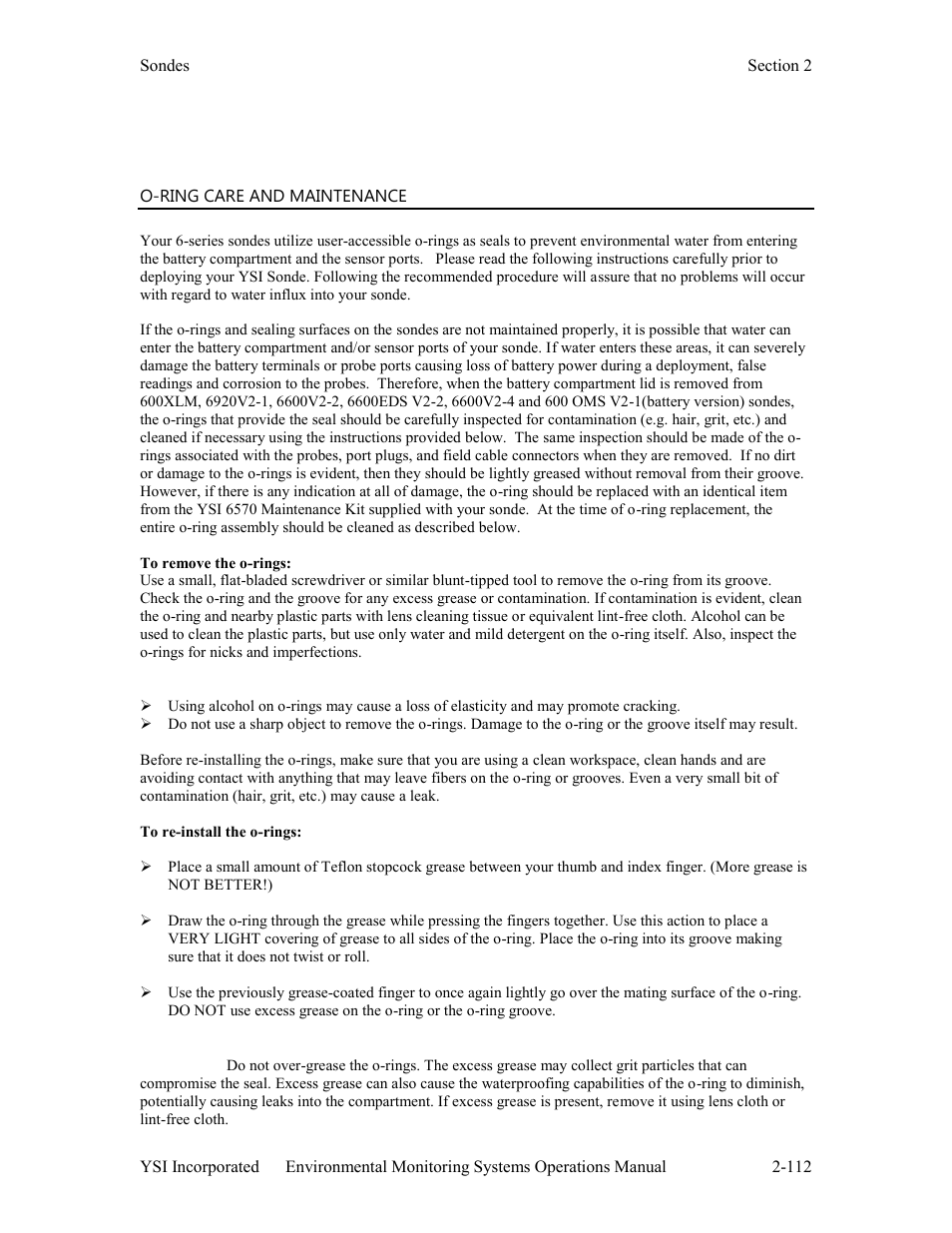 Xylem 6-Series Multiparameter User Manual | Page 118 / 377