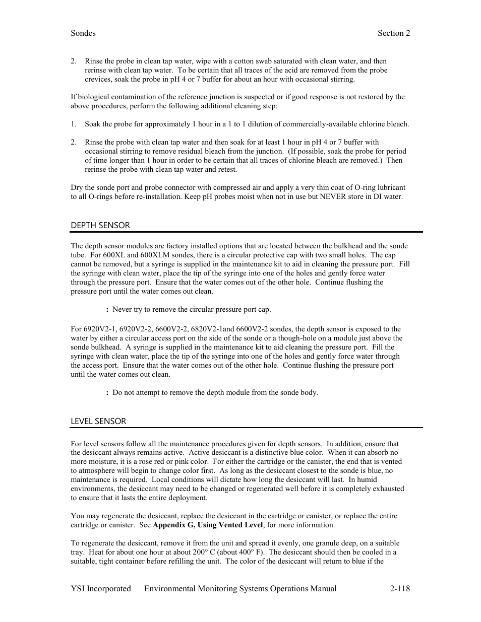 Xylem 6-Series Multiparameter User Manual | Page 124 / 377