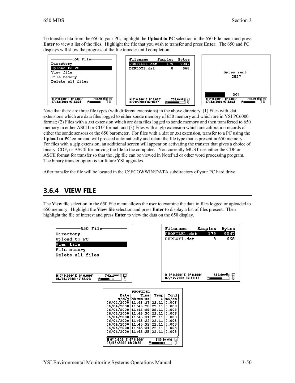 4 view file | Xylem 6-Series Multiparameter User Manual | Page 180 / 377