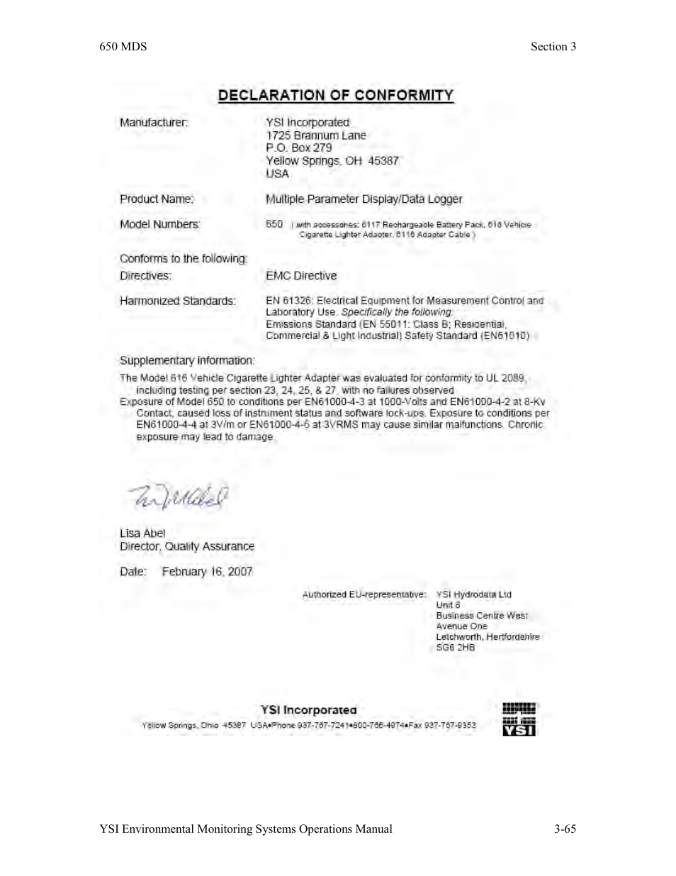 Xylem 6-Series Multiparameter User Manual | Page 195 / 377