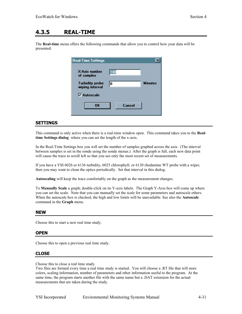 5 real-time | Xylem 6-Series Multiparameter User Manual | Page 227 / 377