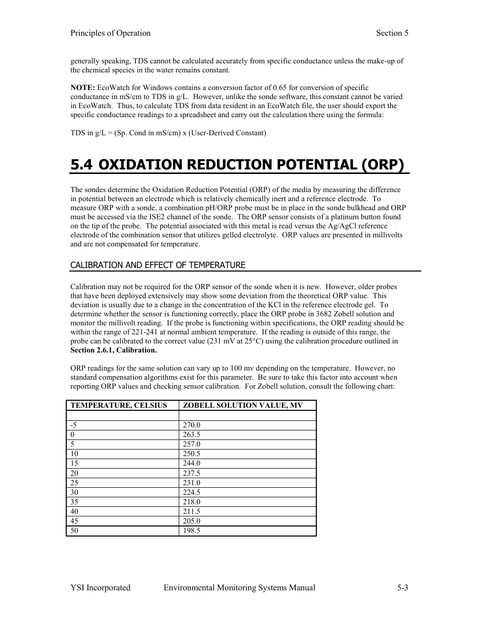 4 oxidation reduction potential (orp) | Xylem 6-Series Multiparameter User Manual | Page 241 / 377