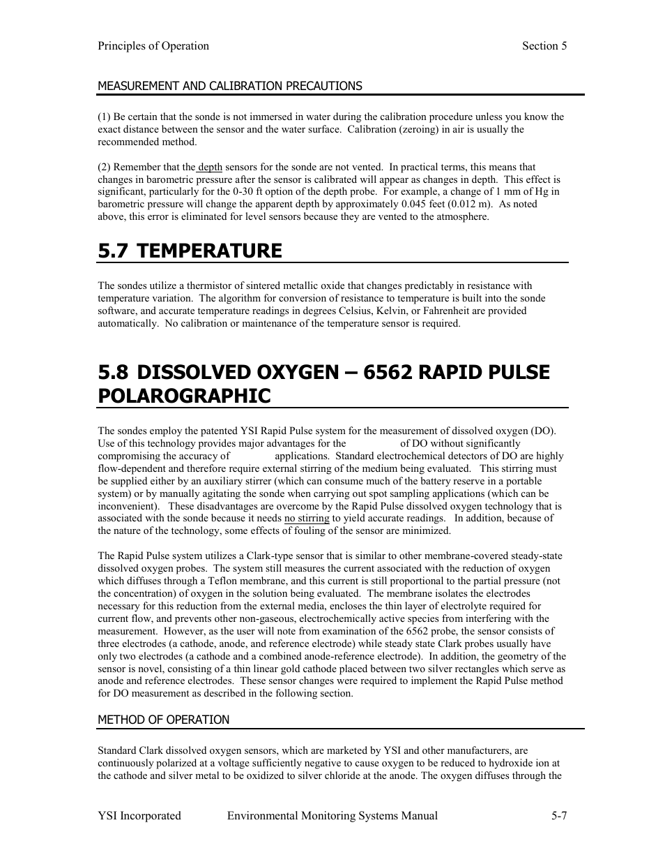 7 temperature | Xylem 6-Series Multiparameter User Manual | Page 245 / 377