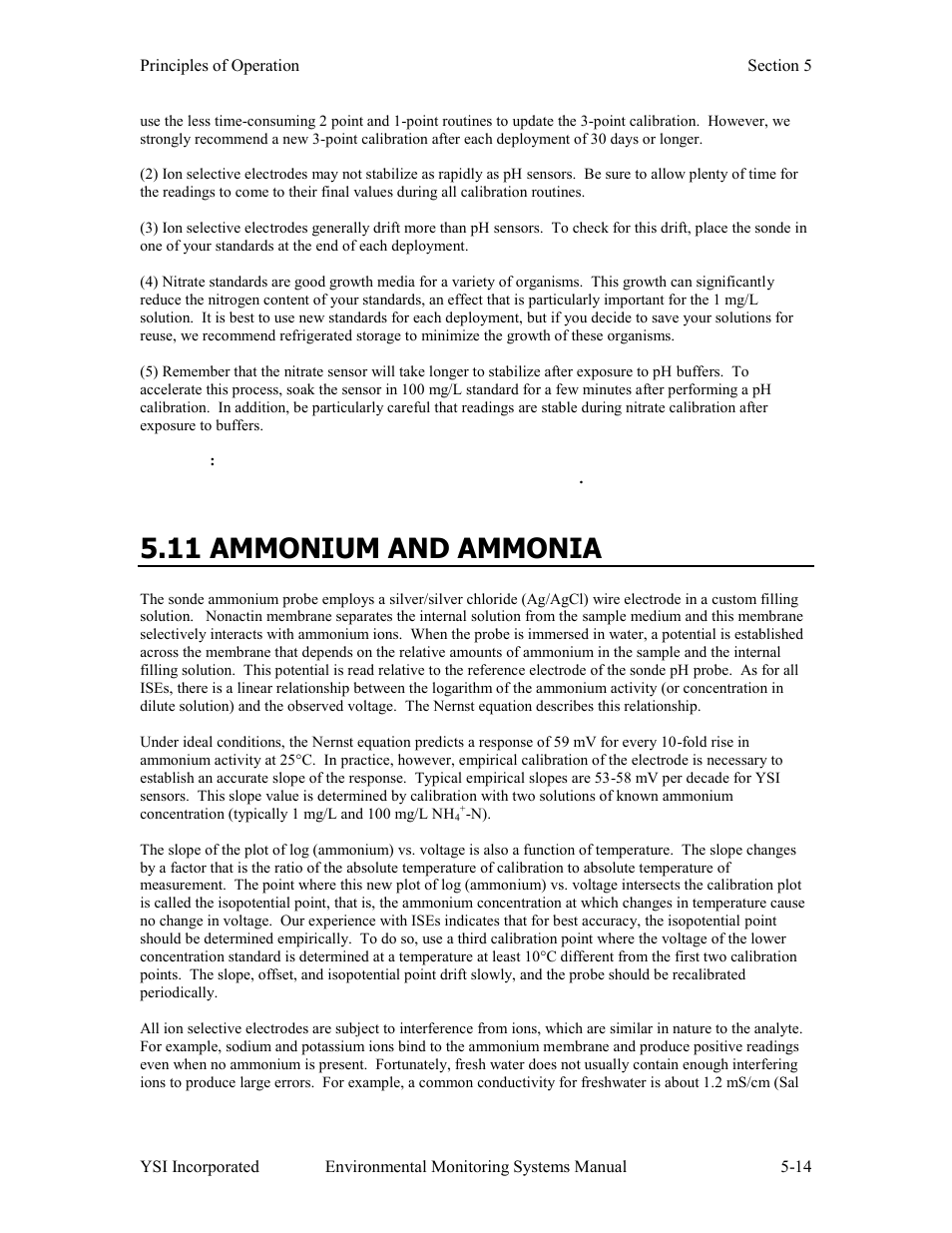 11 ammonium and ammonia | Xylem 6-Series Multiparameter User Manual | Page 252 / 377