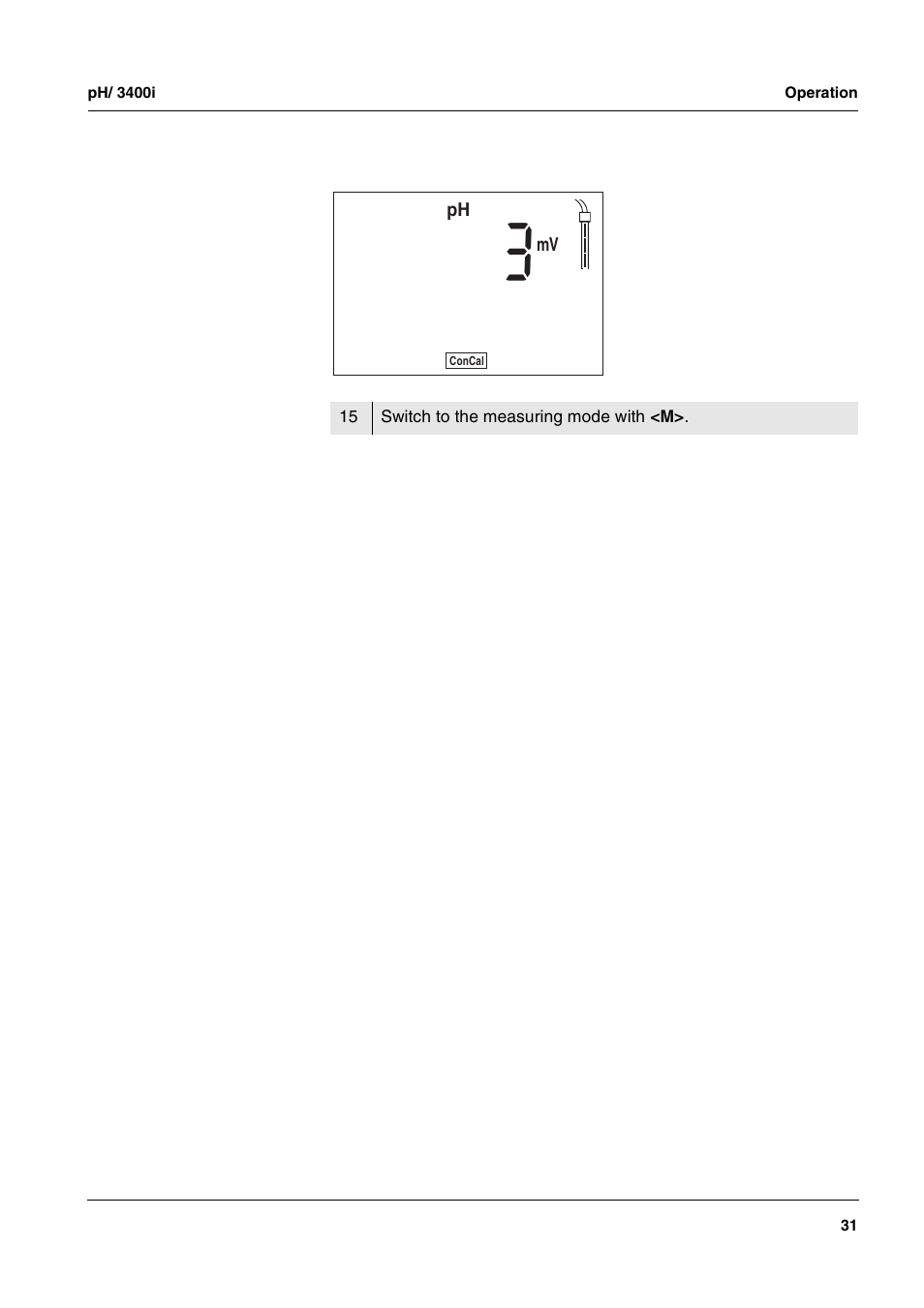 Ys a | Xylem pH/ION 3400i ION SELECTIVE ELECTRODE ANALYZER User Manual | Page 31 / 83