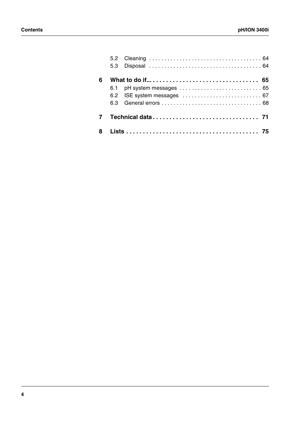 Xylem pH/ION 3400i ION SELECTIVE ELECTRODE ANALYZER User Manual | Page 4 / 83