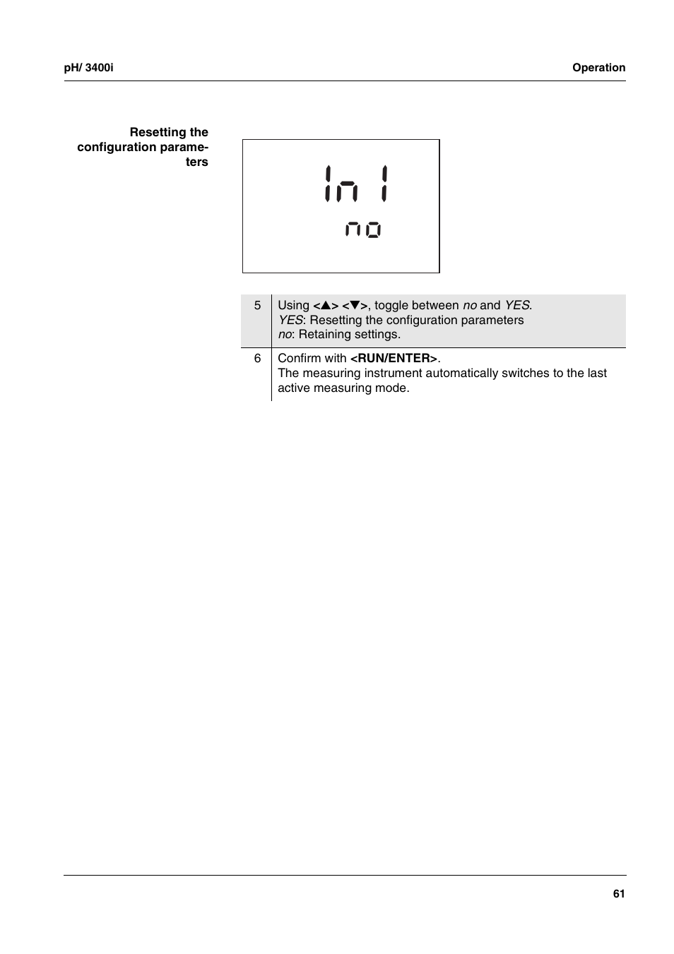 F °c | Xylem pH/ION 3400i ION SELECTIVE ELECTRODE ANALYZER User Manual | Page 61 / 83