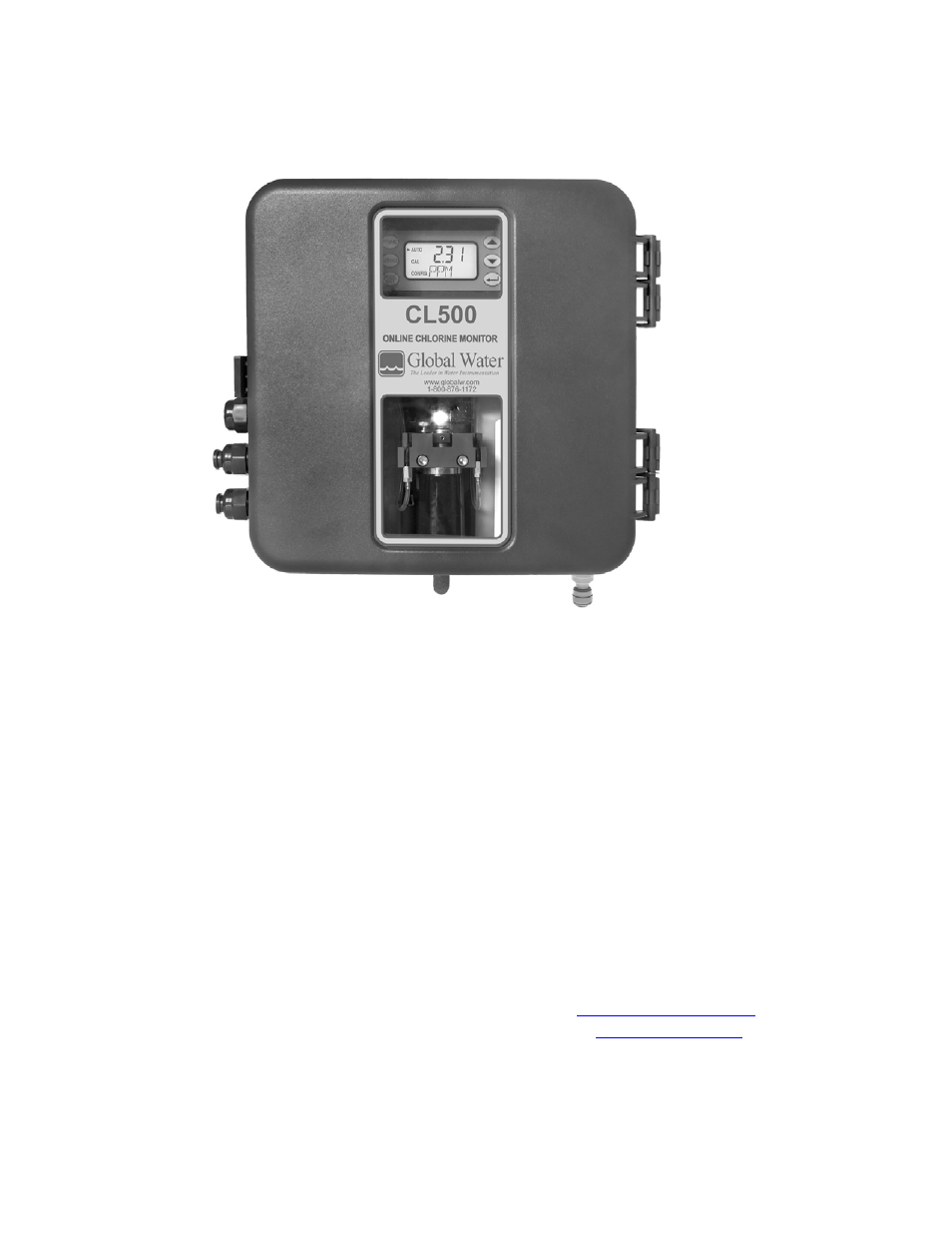 Xylem CL500 ONLINE CHLORINE ANALYZERS User Manual | 36 pages