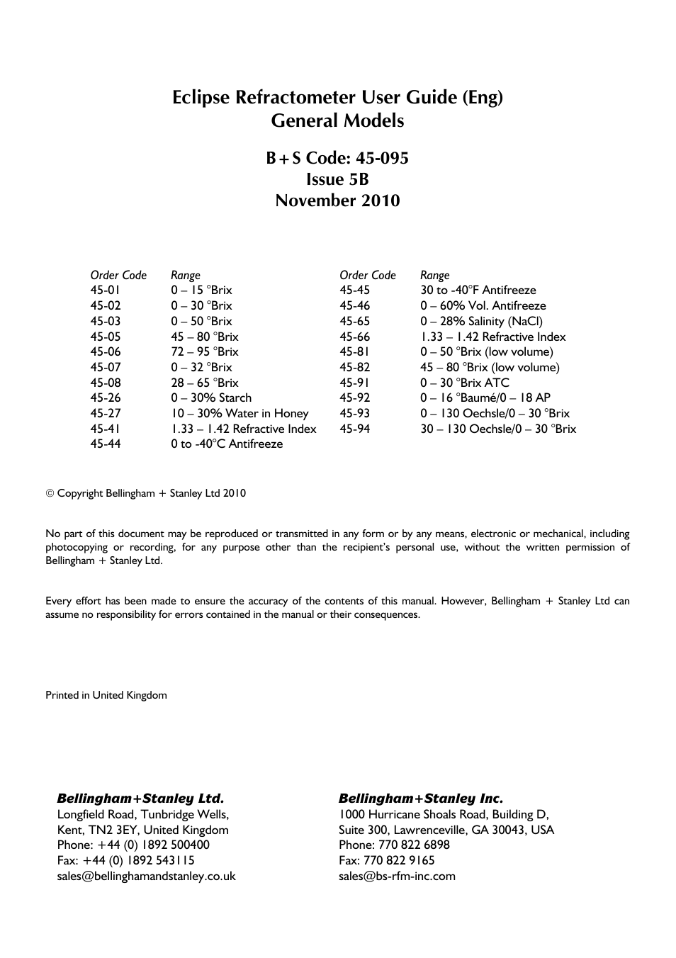 Xylem ECLIPSE PROFESSIONAL HAND-HELD REFRACTOMETER User Manual | Page 2 / 8