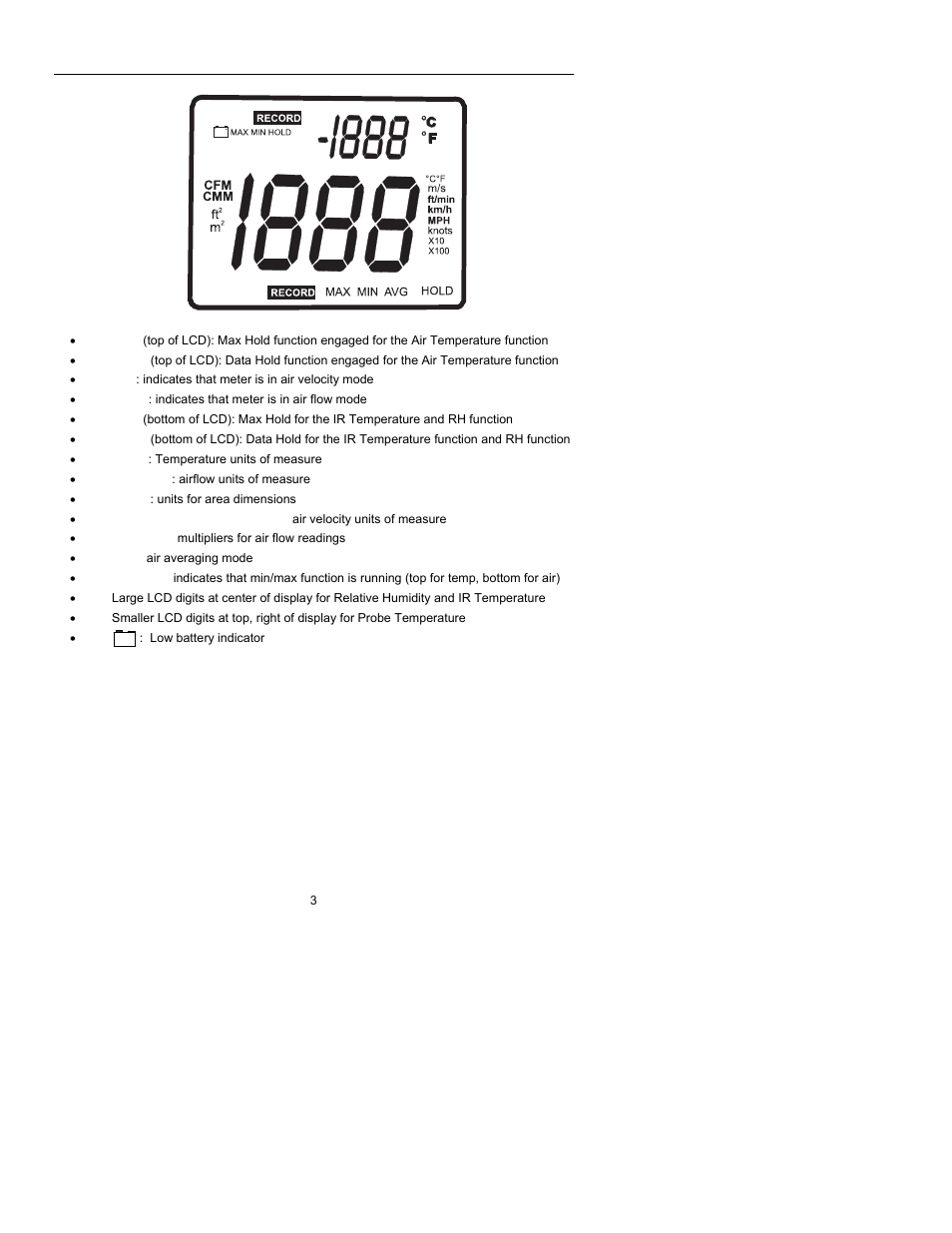 Xylem AN100 PORTABLE WIND METERS User Manual | Page 3 / 9