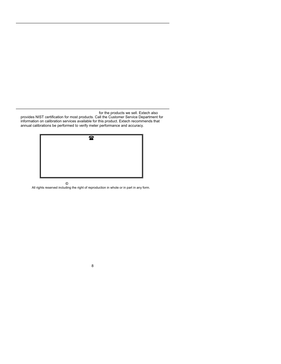 Warranty, Calibration and repair services | Xylem AN100 PORTABLE WIND METERS User Manual | Page 8 / 9