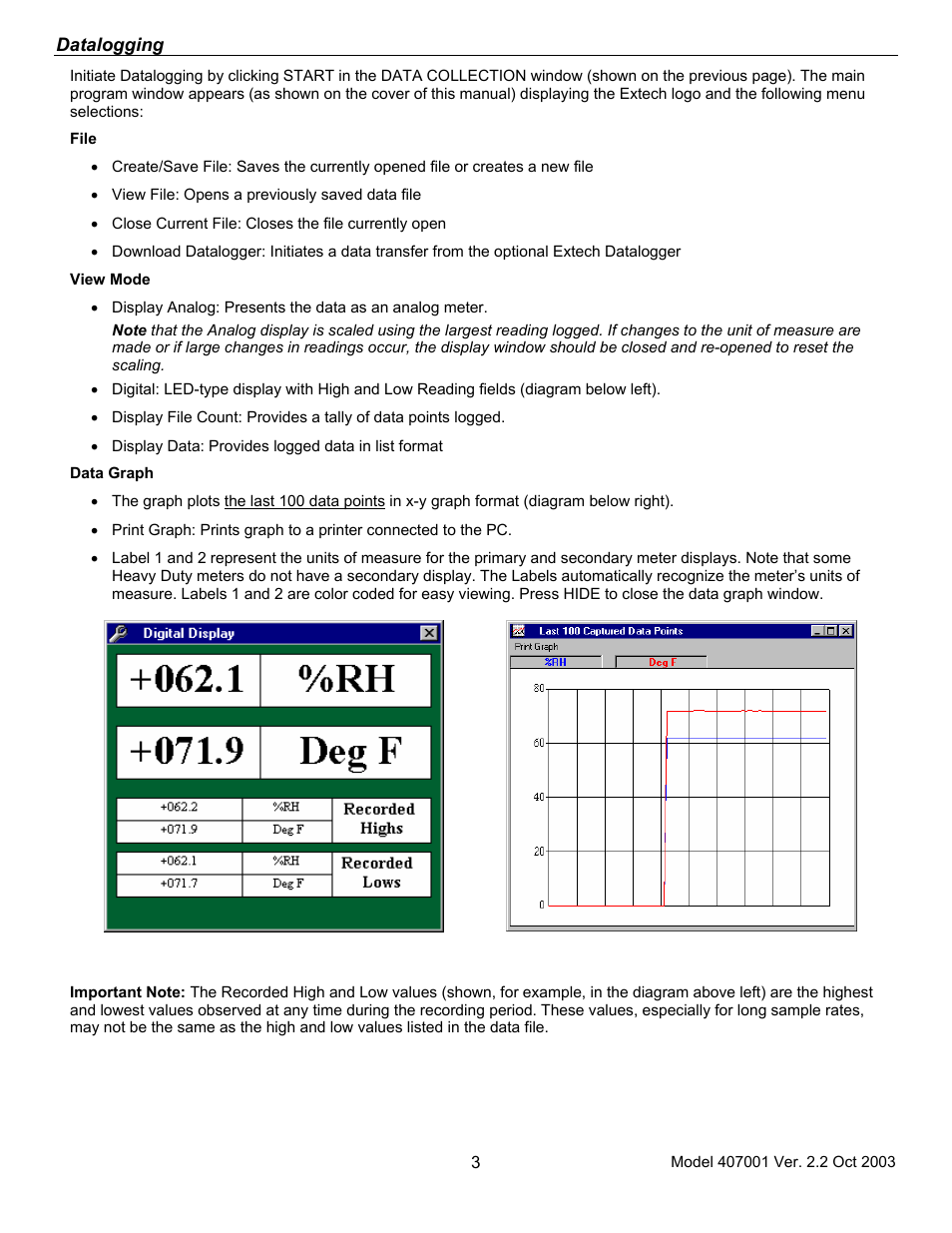 Xylem 407001 Windows Data Acquisition Software User Manual | Page 3 / 4