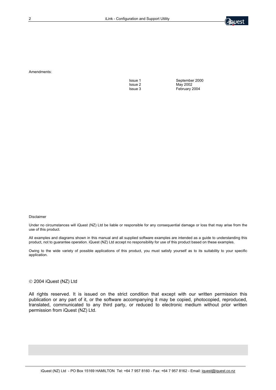 Xylem SDI-12 Data Logger iLink User Manual | Page 2 / 69