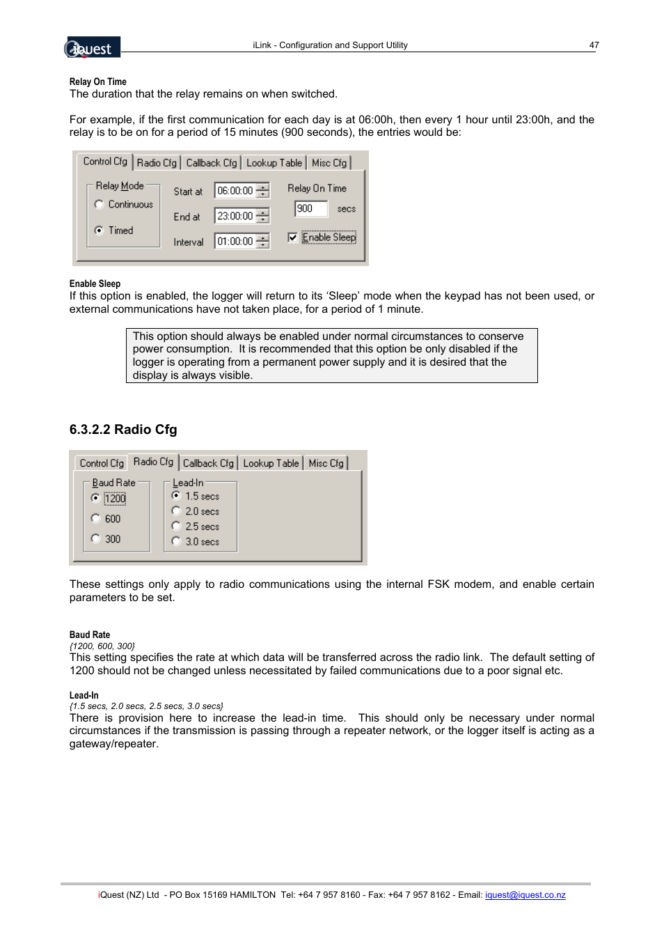 2 radio cfg | Xylem SDI-12 Data Logger iLink User Manual | Page 47 / 69