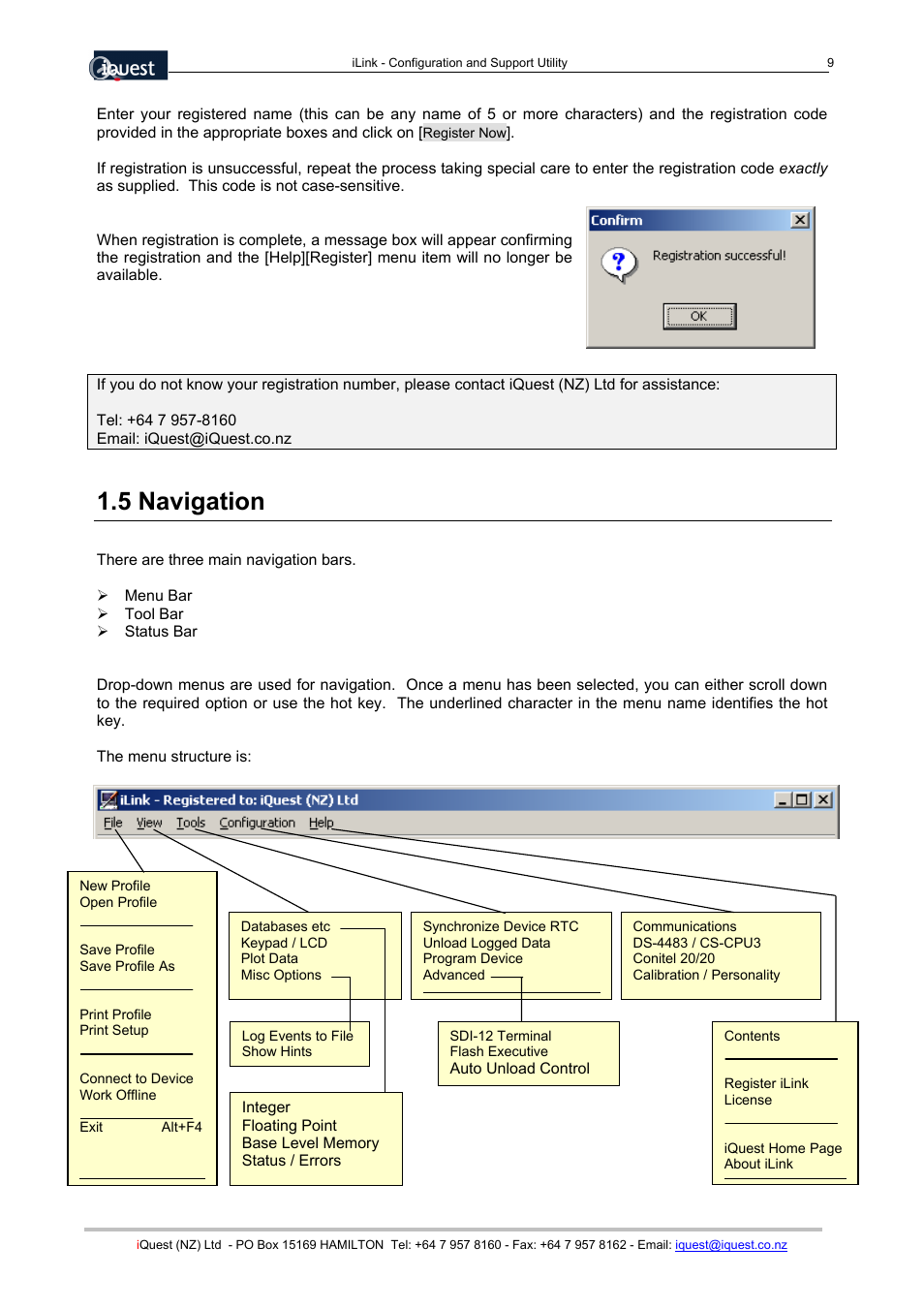5 navigation | Xylem SDI-12 Data Logger iLink User Manual | Page 9 / 69