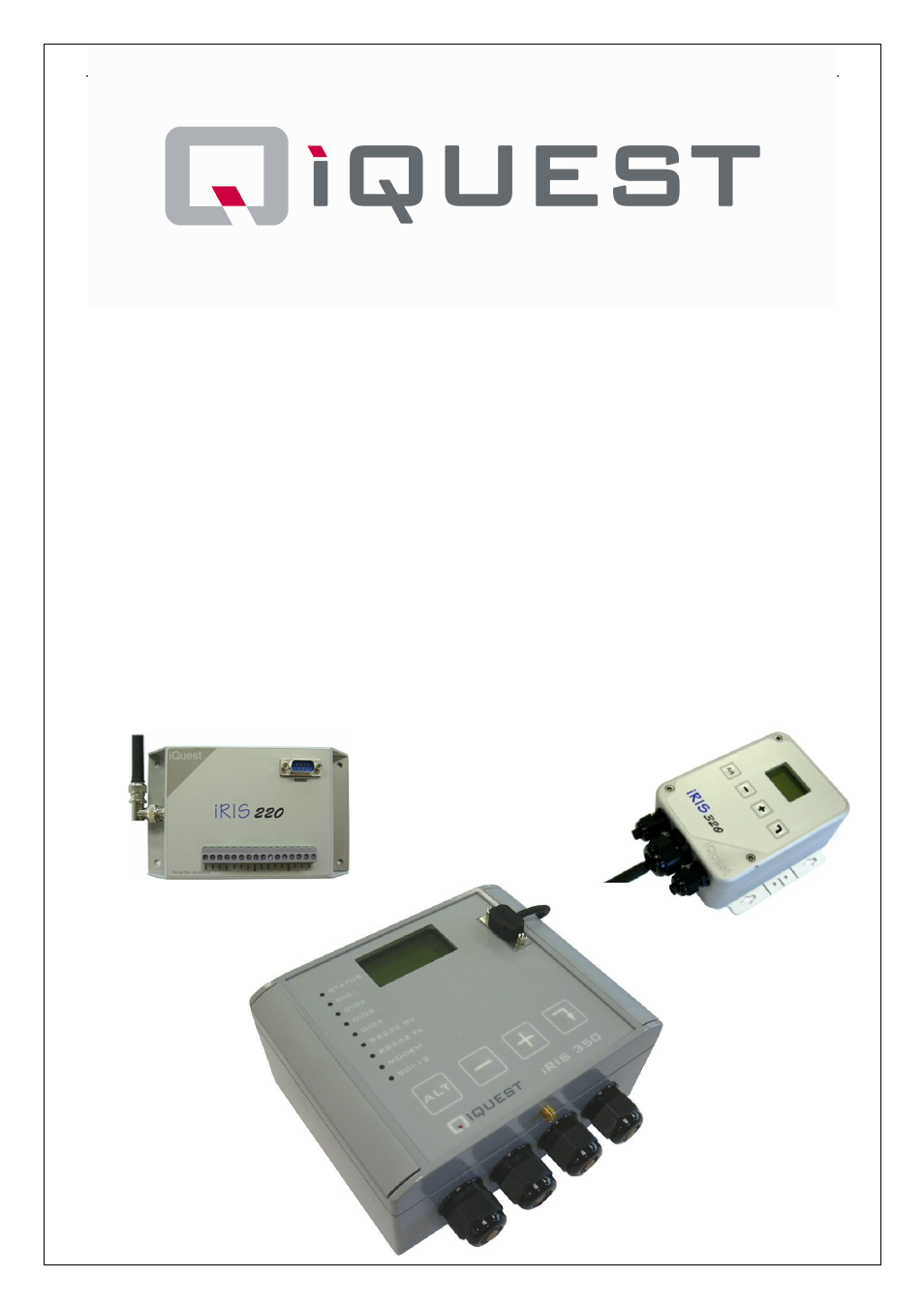 Xylem SDI-12 Data Logger iRIS 220, iRIS 320, iRIS 350, iRIS 150, iRIS 300 User Manual | 111 pages