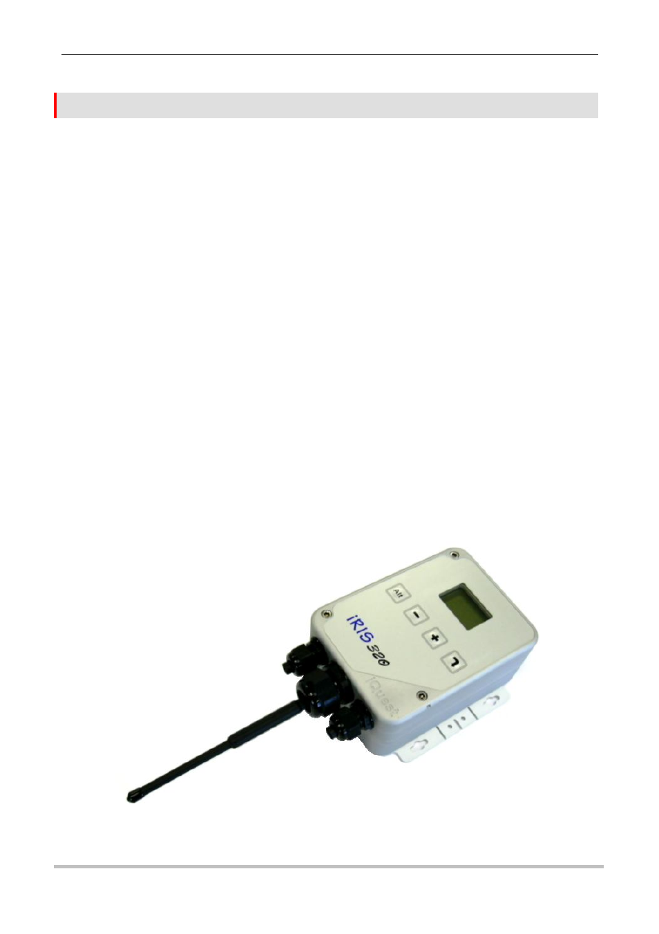 1 general characteristics – iris 320 | Xylem SDI-12 Data Logger iRIS 220, iRIS 320, iRIS 350, iRIS 150, iRIS 300 User Manual | Page 83 / 111