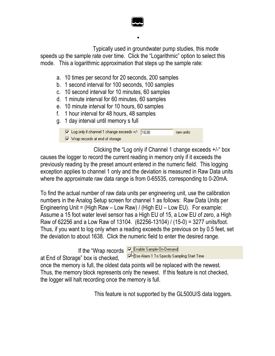 Xylem GL500-2-1 Data Logger User Manual | Page 21 / 32