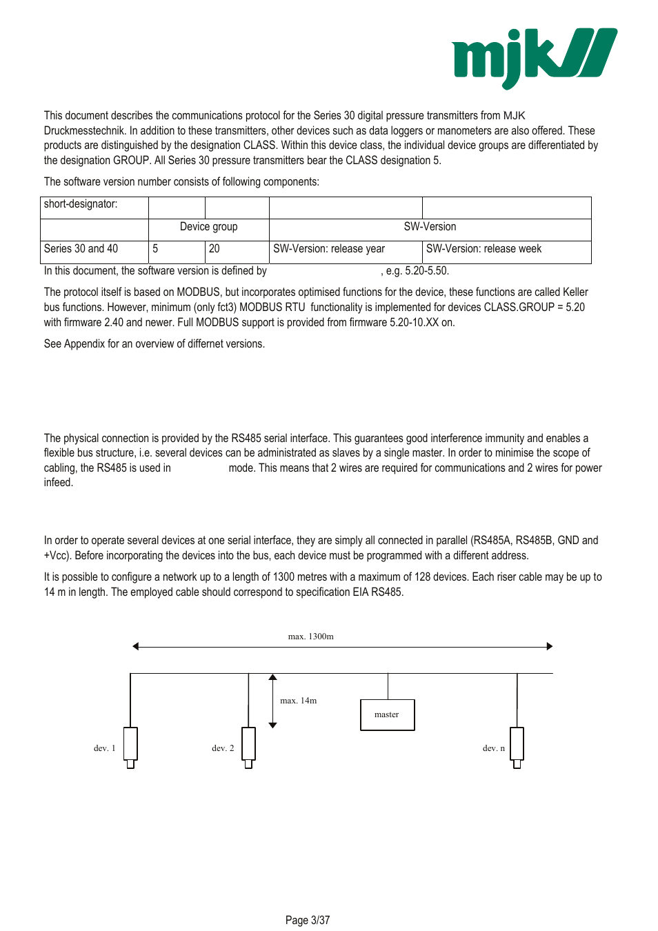 Xylem Expert 7060_7070_Modbus User Manual | Page 3 / 37