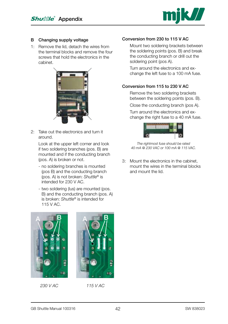 Ab b, Appendix | MJK Automation Shuttle Ultrasonic Level Transmitter and Sensor User Manual | Page 42 / 70