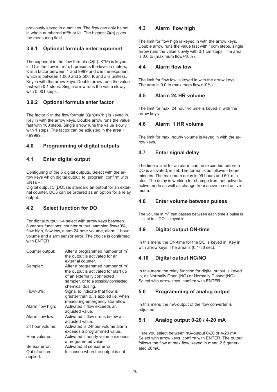 Xylem Flow Converter 713 User Manual | Page 16 / 20