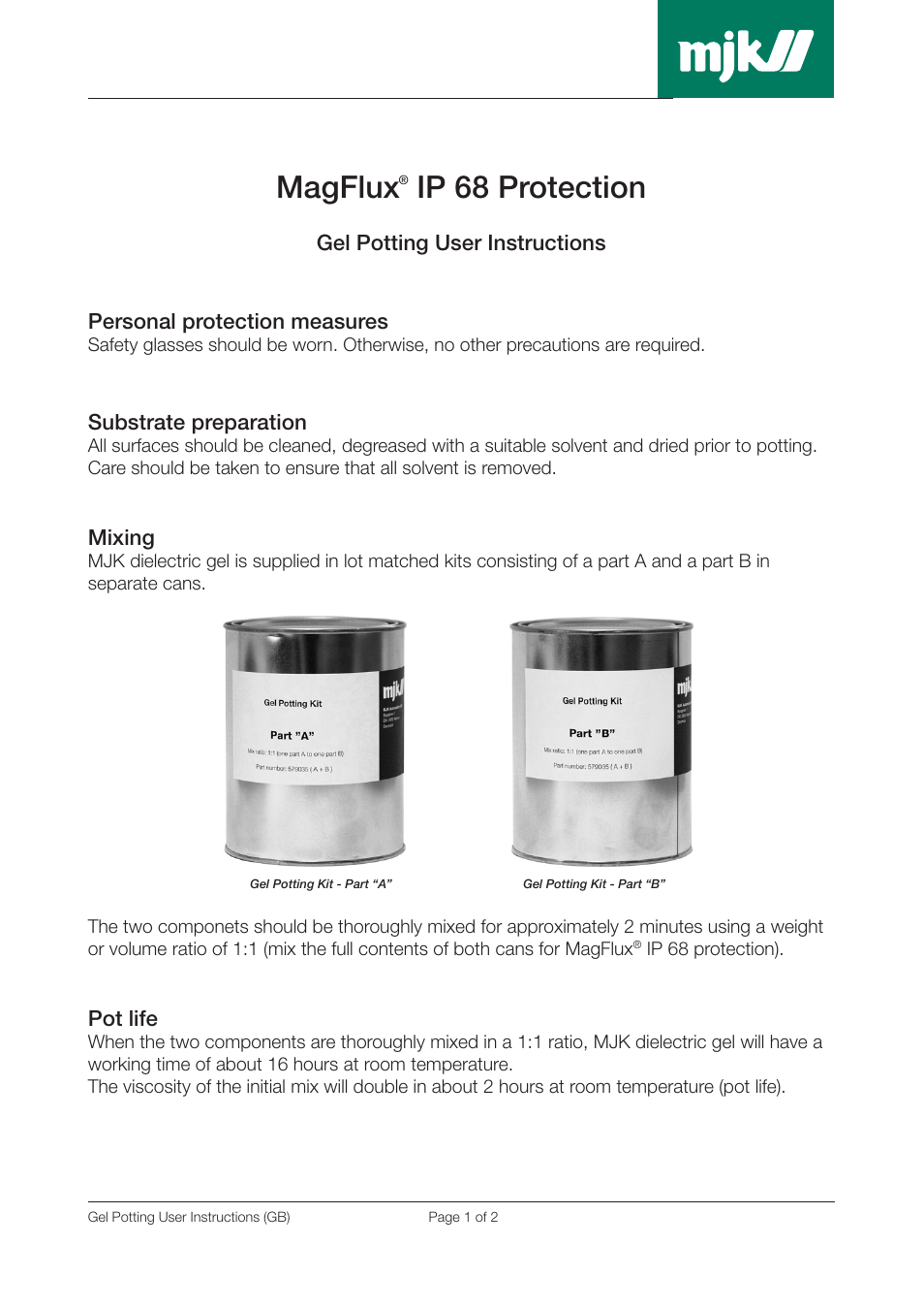 Xylem MagFlux IP 68 Protection User Manual | 2 pages