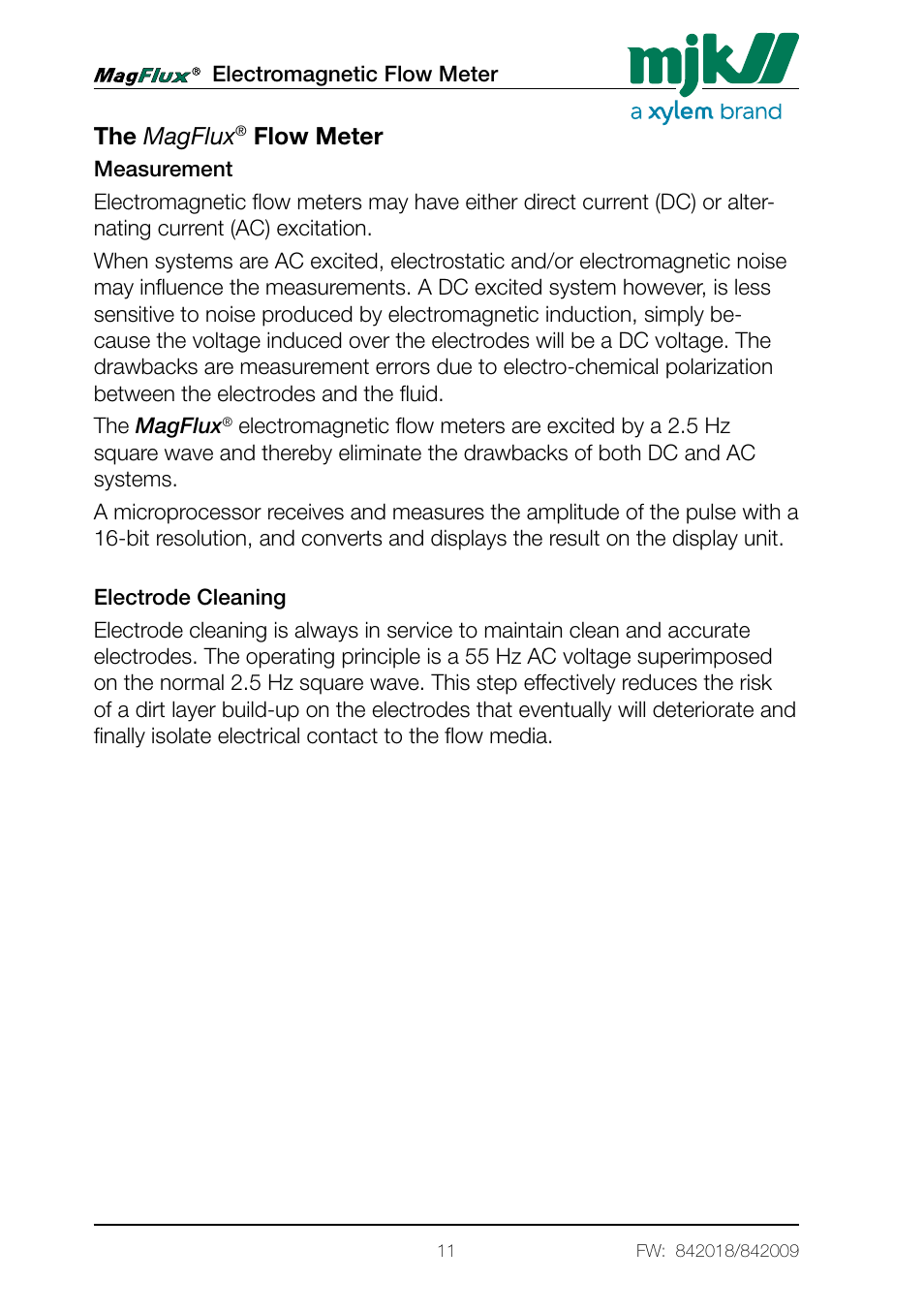The magflux, Flow meter | Xylem Magflux Electromagnetic Flow Meter User Manual | Page 11 / 150