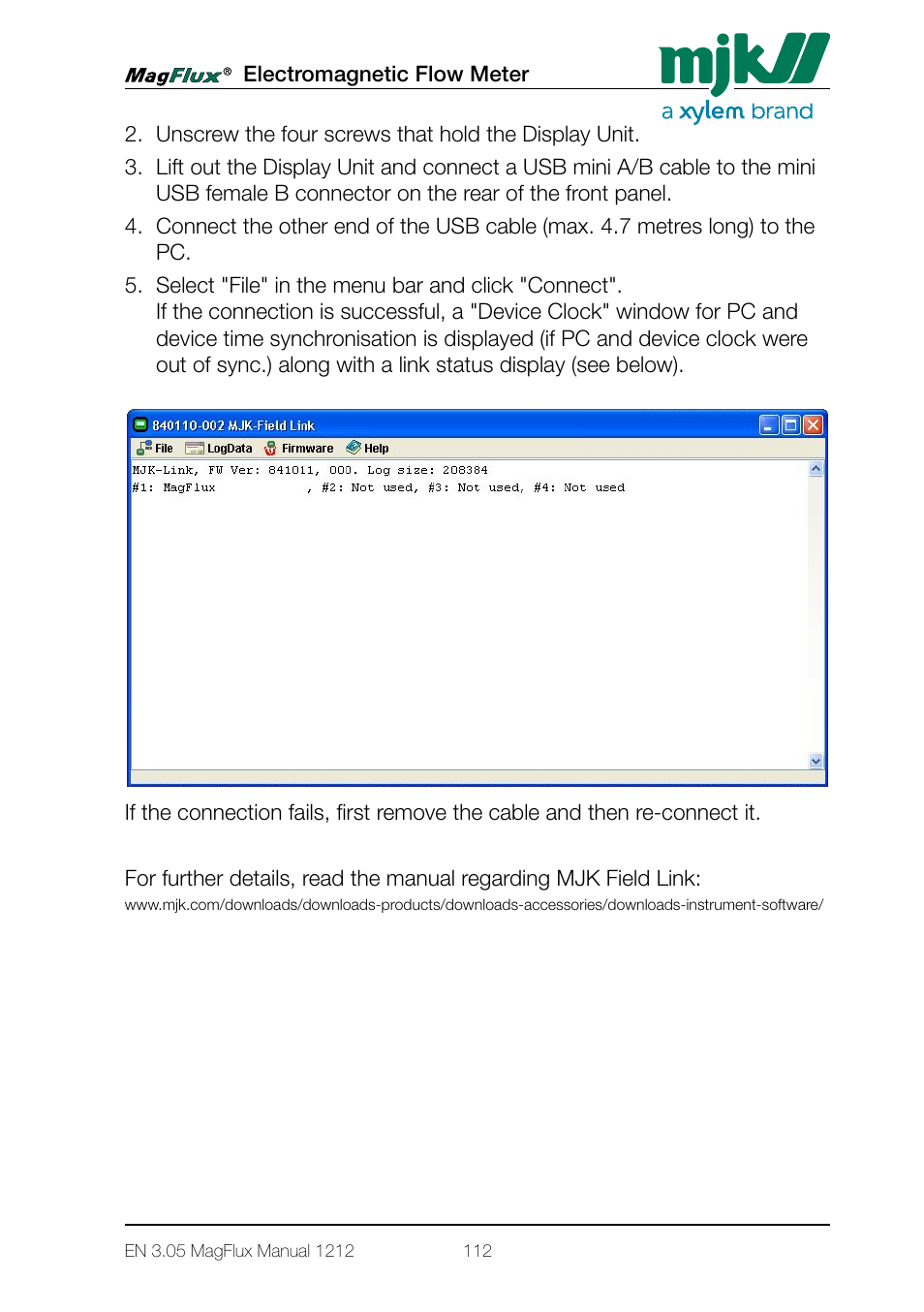 Xylem Magflux Electromagnetic Flow Meter User Manual | Page 112 / 150