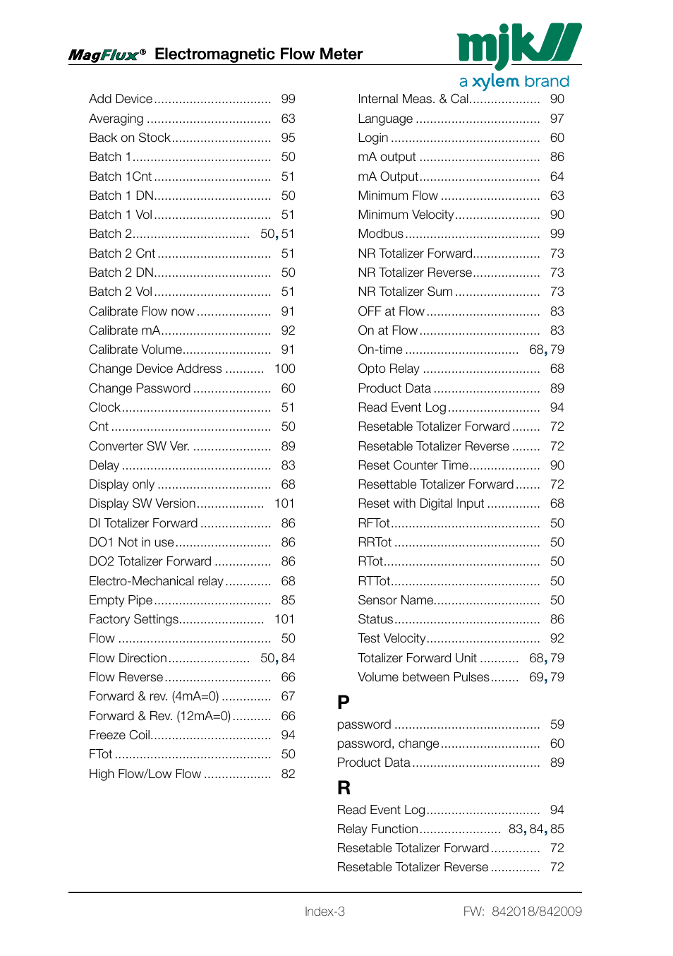 Xylem Magflux Electromagnetic Flow Meter User Manual | Page 147 / 150