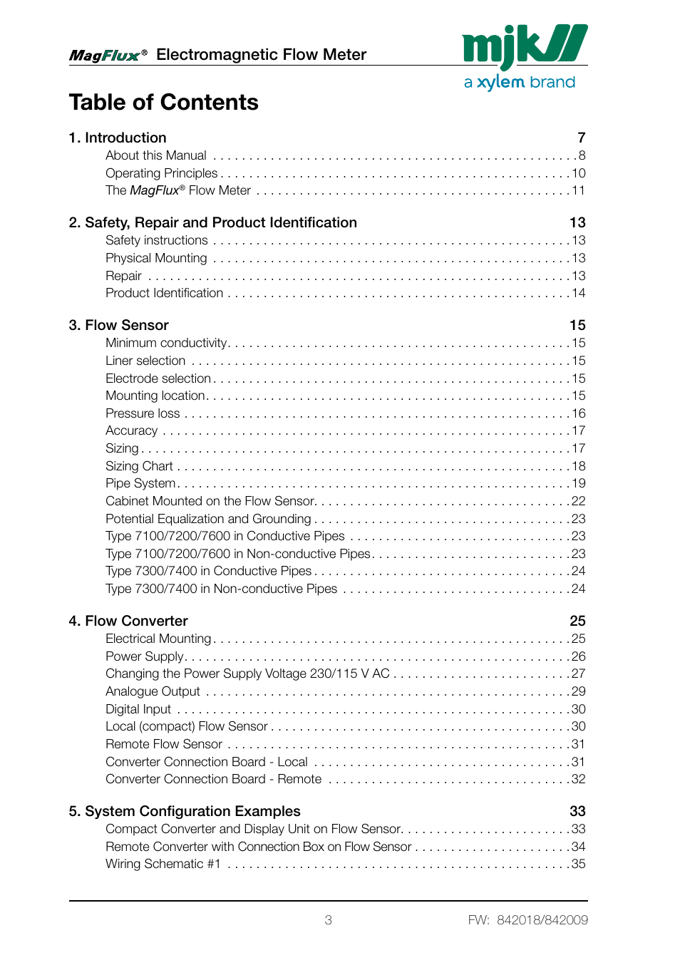 Xylem Magflux Electromagnetic Flow Meter User Manual | Page 3 / 150
