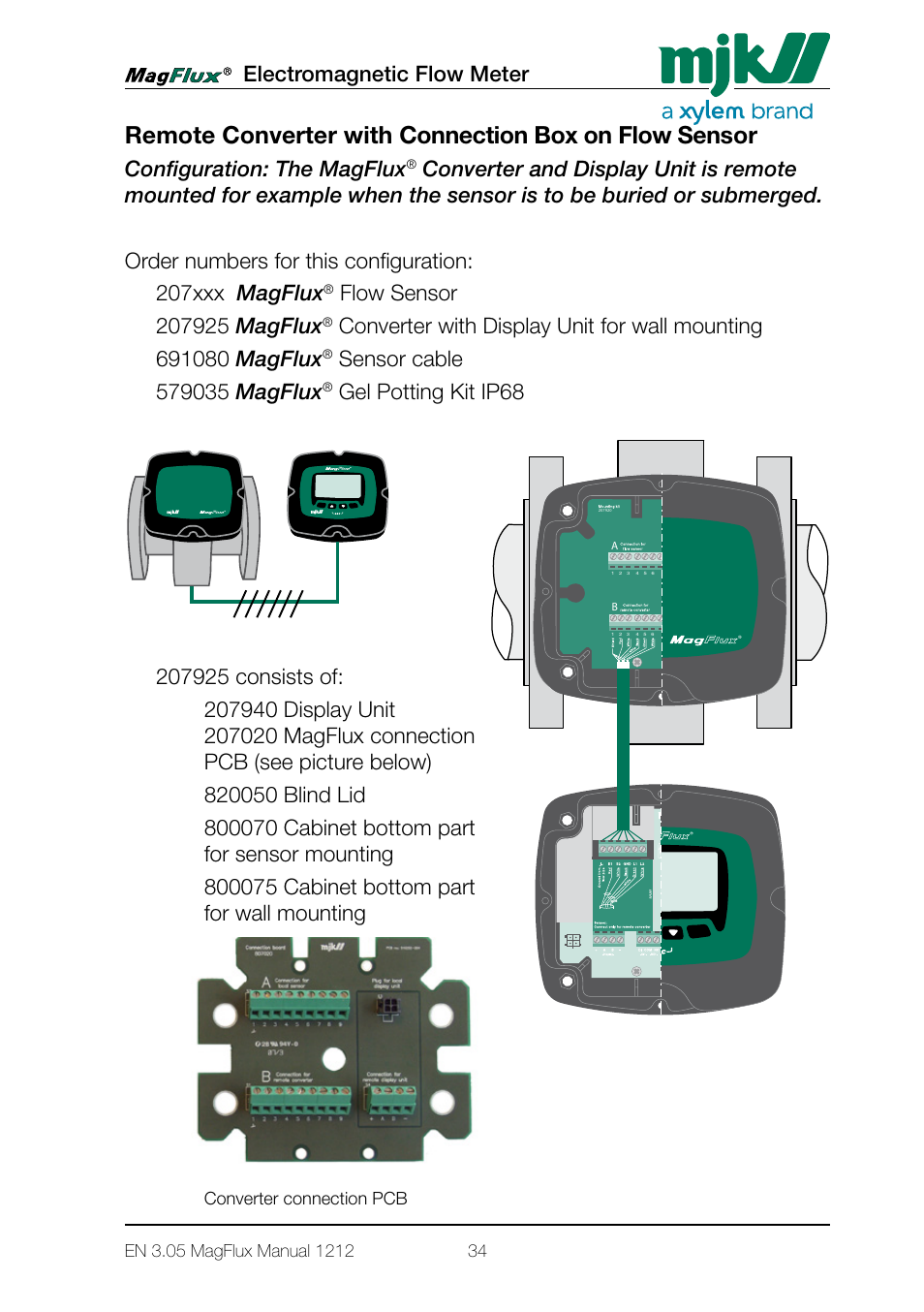 Xylem Magflux Electromagnetic Flow Meter User Manual | Page 34 / 150
