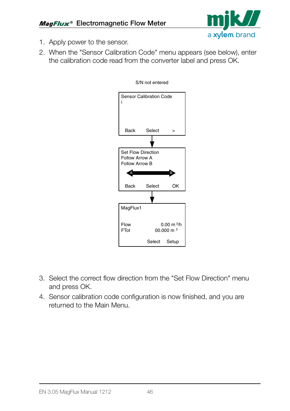 Xylem Magflux Electromagnetic Flow Meter User Manual | Page 46 / 150