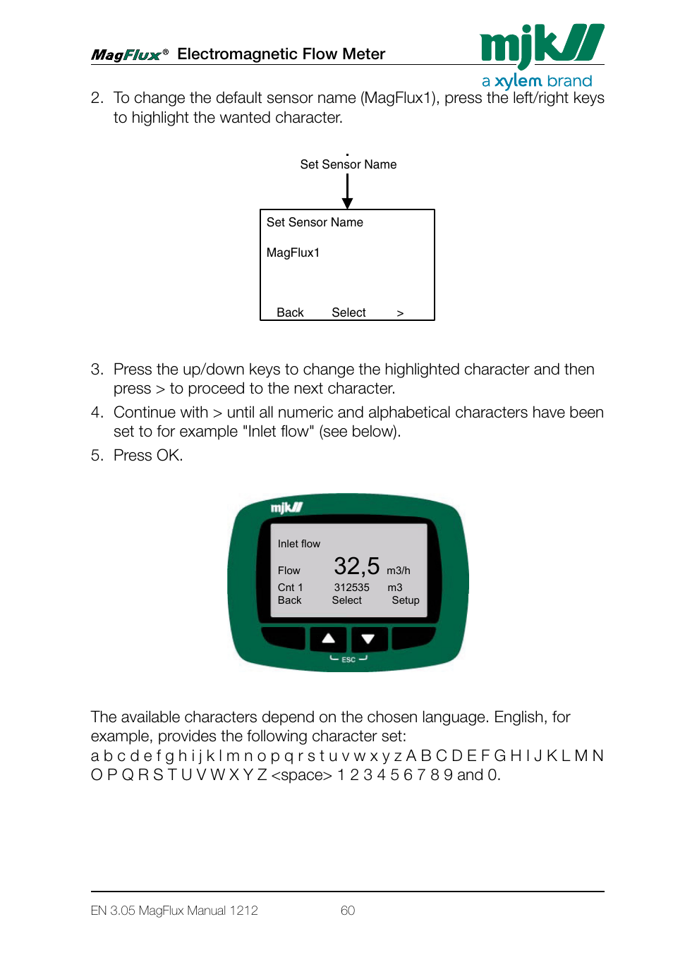 Xylem Magflux Electromagnetic Flow Meter User Manual | Page 60 / 150