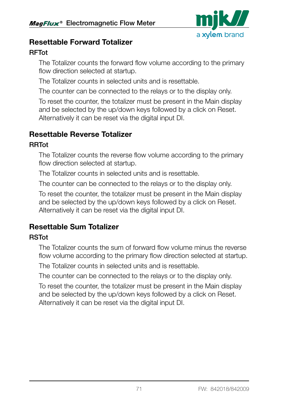 Xylem Magflux Electromagnetic Flow Meter User Manual | Page 71 / 150